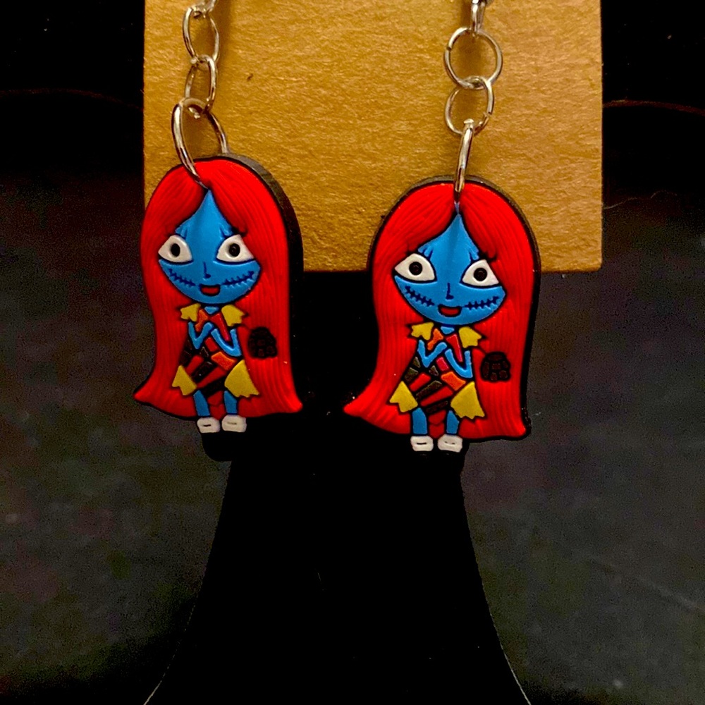 Disney nightmare before Christmas Sally, earrings.